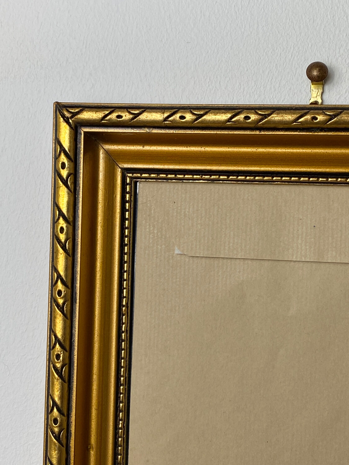 Gold and black wooden frame