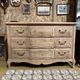 Antique solid oak chest of drawers – Louis XV style – 3 drawers