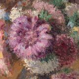 Small bouquet of flowers on entablature-signed J. Nebesov-dated 1935