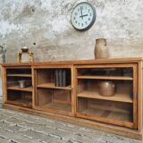 Antique display cabinet school cabinet oak sideboard 250 cm