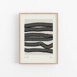 Abstract lines giclee print, 50x70cm