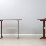 Vintage wood and formica desk/table 1950, set of 2