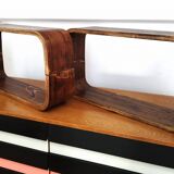Czech Decorative Shelves attributed to Ludvik Volak , 1960s, Set of 3