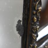 Miroir en laiton repoussé, style louis xiv, époque napoléon iii – xixe