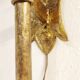 Wrought iron and gold leaf wall light. Spain, 1950s.