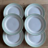set of 6 vintage dessert plates