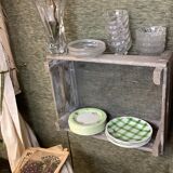 9 Dessert plates spring décor made in france Salins