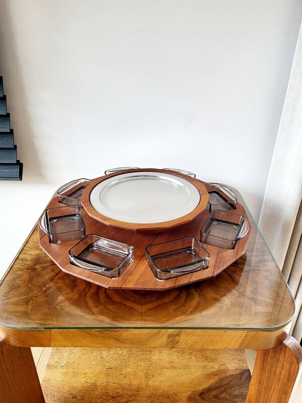 Plateau tournant Lazy Susan, design scandinave des années 60