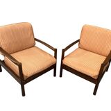 Paire de fauteuils de style scandinave, années 1980