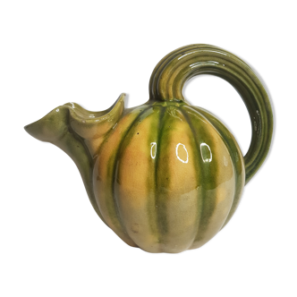 Pichet en barabotine "Longchamp" en forme de melon