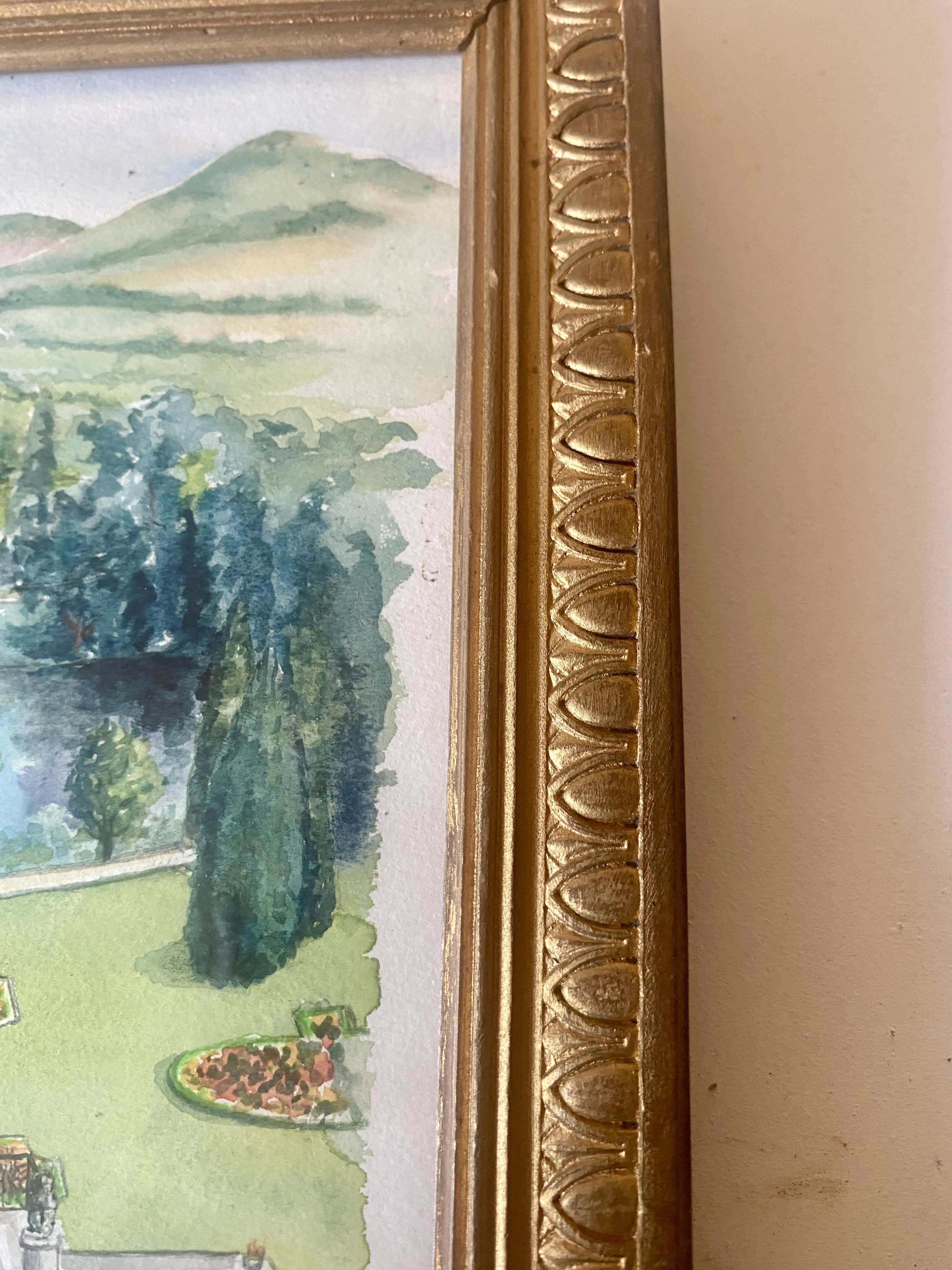 Illustration of a "French garden" under glass