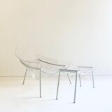 Armchair and ottoman " cone " by the Campana brothers for Edra, 1997