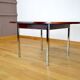 Table de repas en palissandre et chrome 1960
