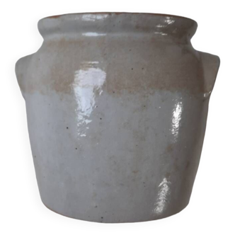 Glazed stoneware pot