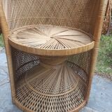 Emmanuelle armchair in rattan years 50