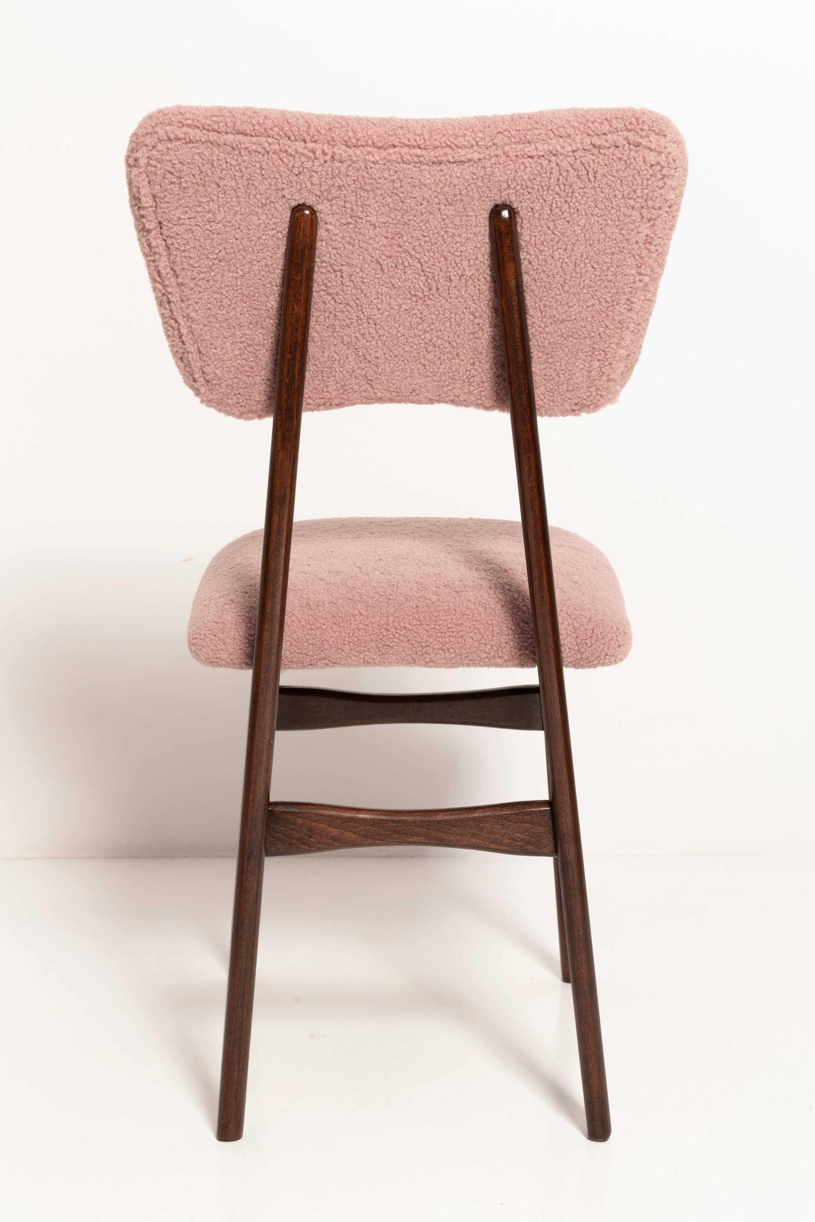 Butterfly dining chair, pink boucle, Europe