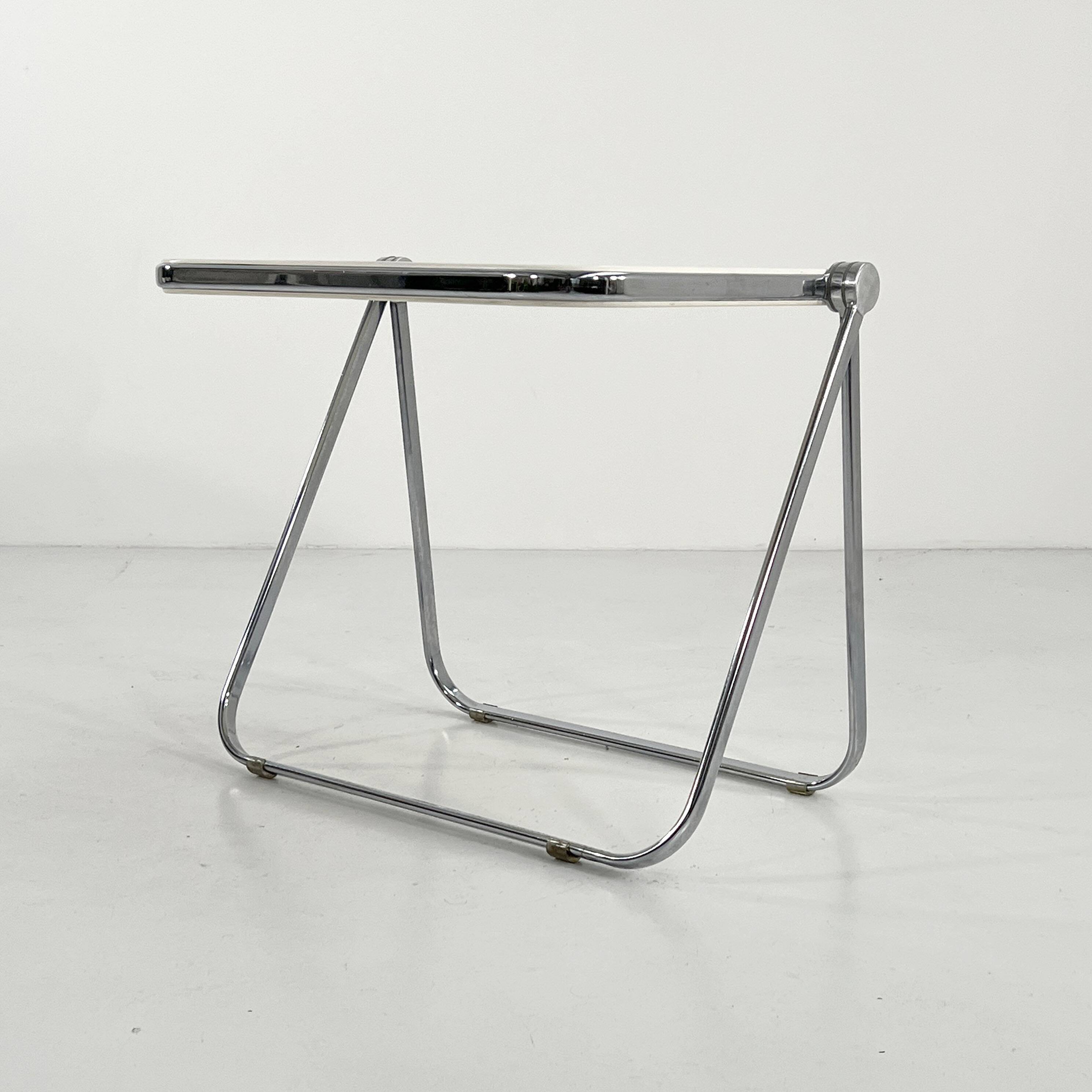 Platone white folding desk by Giancarlo Piretti for Anonima Castelli 1970