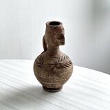 Ceramic woman face vase pitcher.