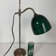 Vintage 1900 desk lamp in nickel-plated brass celadon - 52 cm