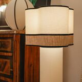 Sergio lamp - white x natural linen