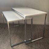 Duo de tables gigognes vintage années 70