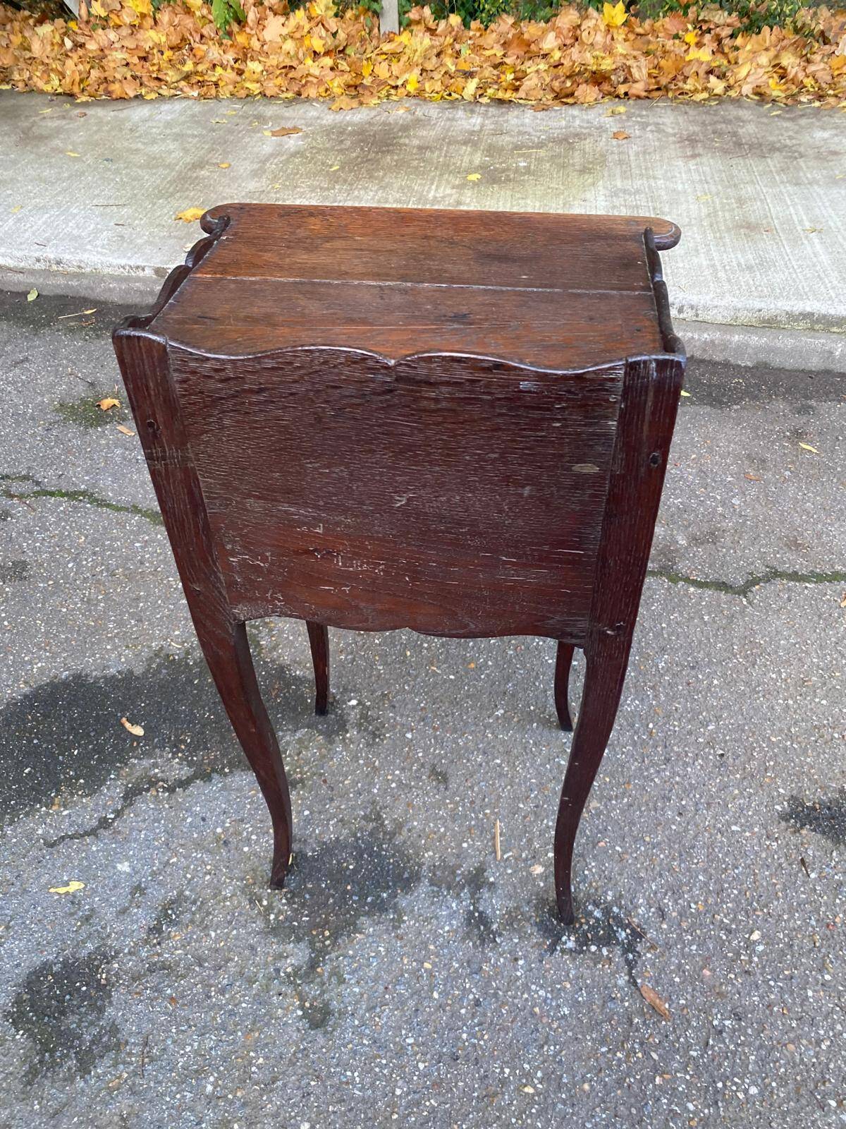 18th century Louis XV solid wood bedside table
