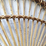 Vintage rattan headboard 1 place