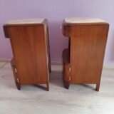 Pair of art deco bedside tables