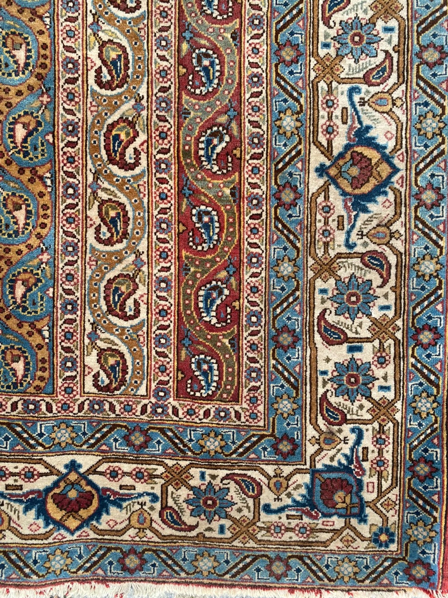 Old Persian Orient ghoom rug handmade 142x205 cm