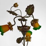 Lampadaire japonisant au Héron de style Art Nouveau,