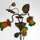 Lampadaire japonisant au Héron de style Art Nouveau,