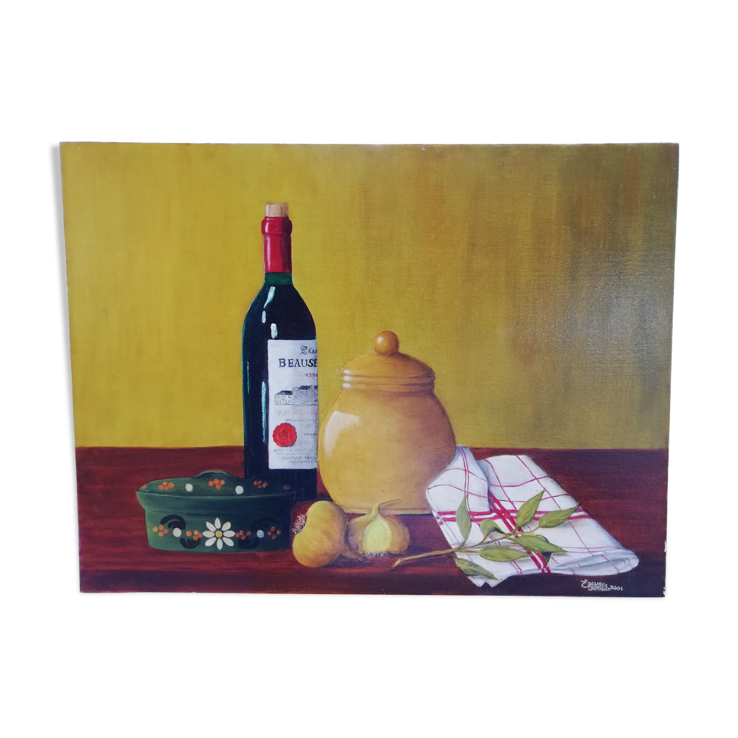Oil on canvas still life