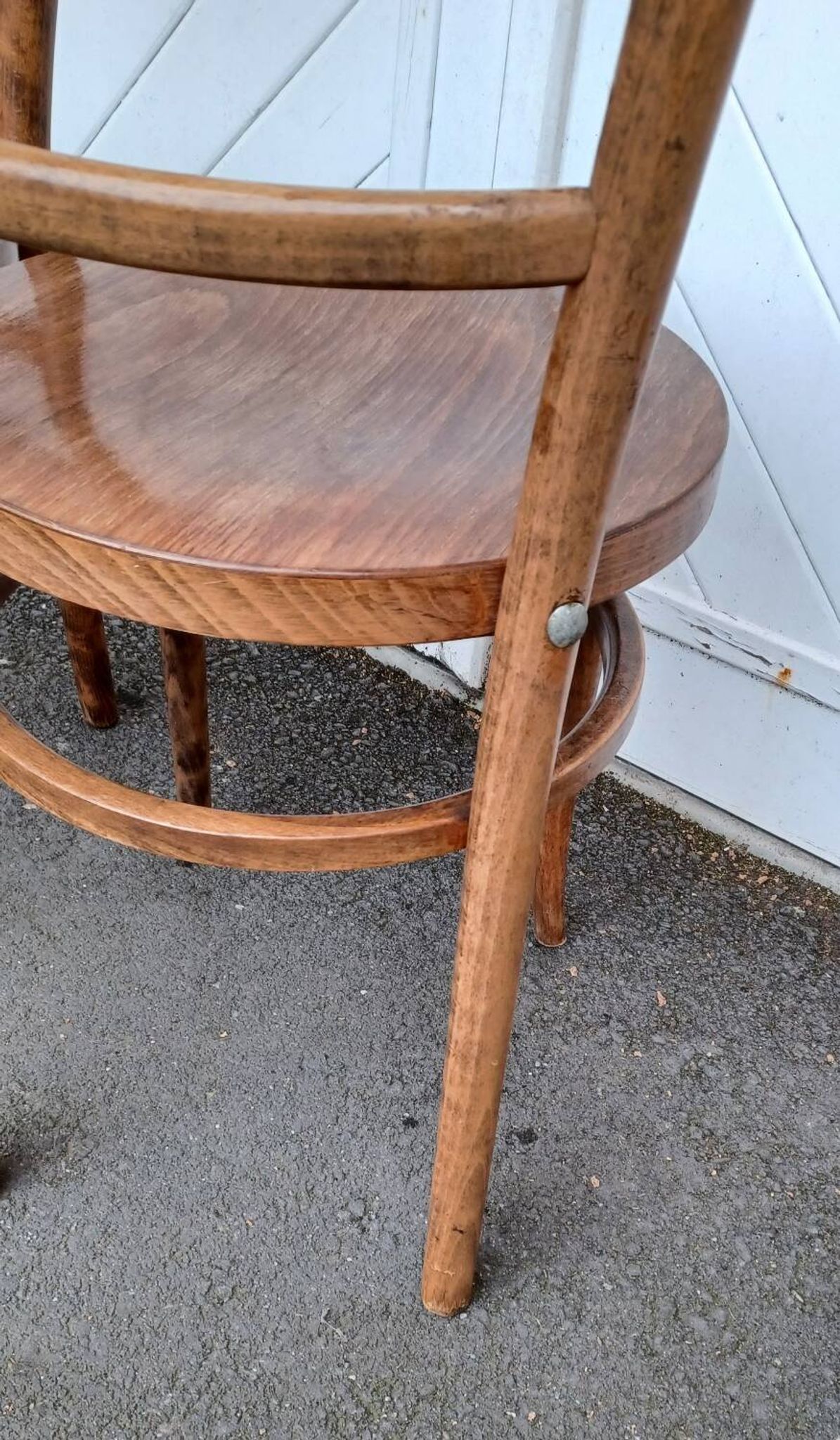 Pair of Baumann bistro chairs