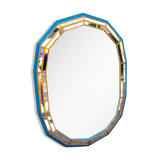 Mirror blue and gold 65x90cm