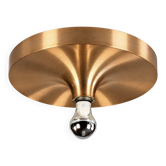 Lampe murale Disc des années 1960 1970 par Teka Allemagne Design Space Age Aluminium Métal