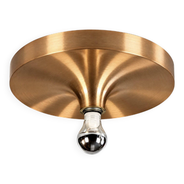 Lampe murale Disc des années 1960 1970 par Teka Allemagne Design Space Age Aluminium Métal