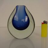 Murano Sommerso Glass Vase, Italy, 1960s