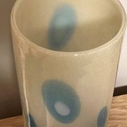 Vintage Murano blown glass roll vase – 1970s