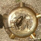 Ashtray on foot gilded metal
