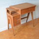 Desk and its Singer integrated sewing machine, 1962