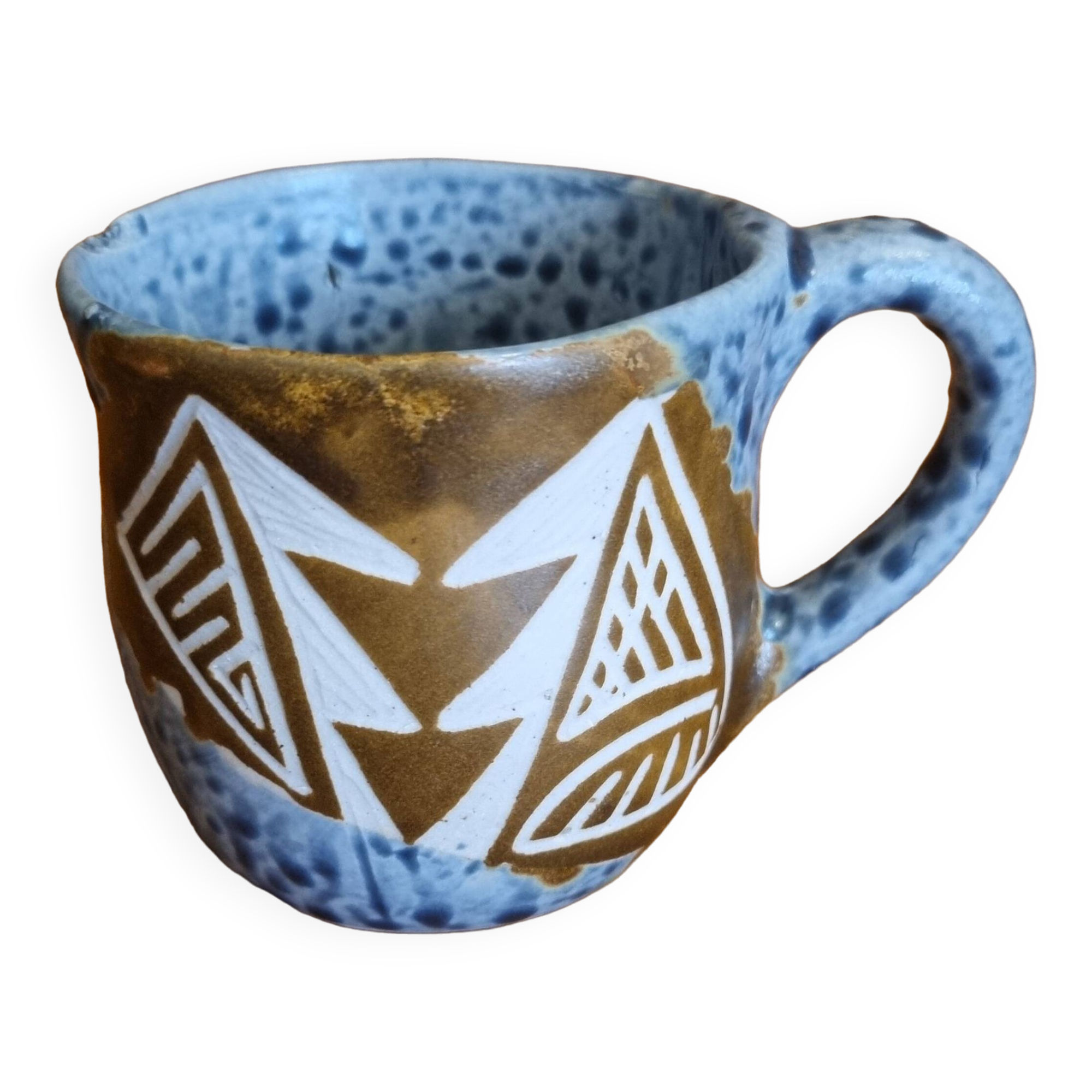 Polynesian ceramic mug Maohi pattern
