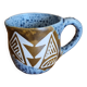 Polynesian ceramic mug Maohi pattern