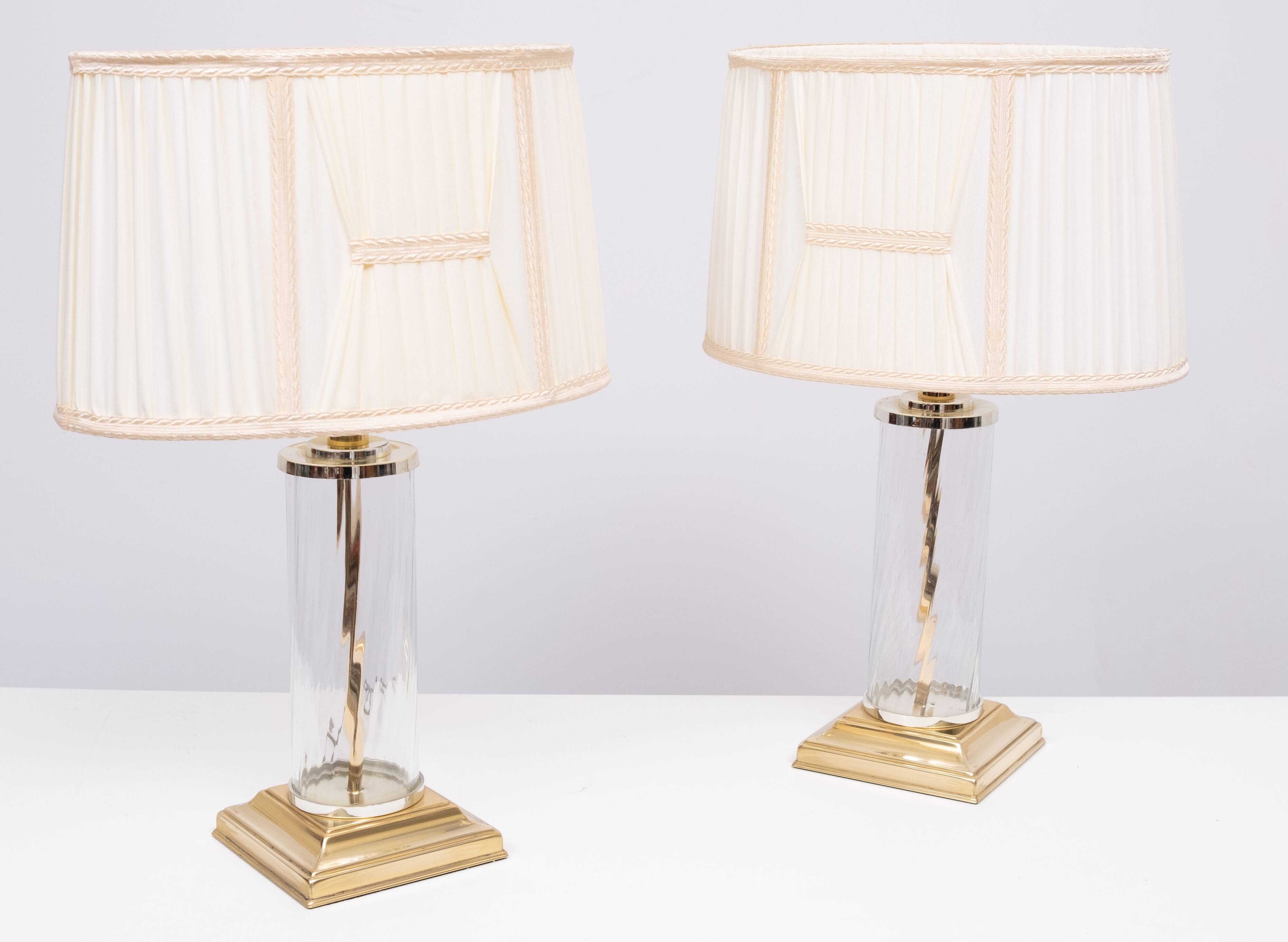 set Hollywood Regency Table Lamps 1970s