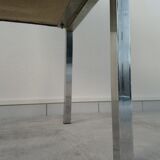 Set of 6 chairs Italian chrome and velvet black 70s