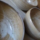 Set of 3 bowls in artisanal sandstone