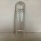 Geometric moulded glass catch-all, ring holder.