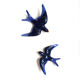 Couple of ceramic wall swallows