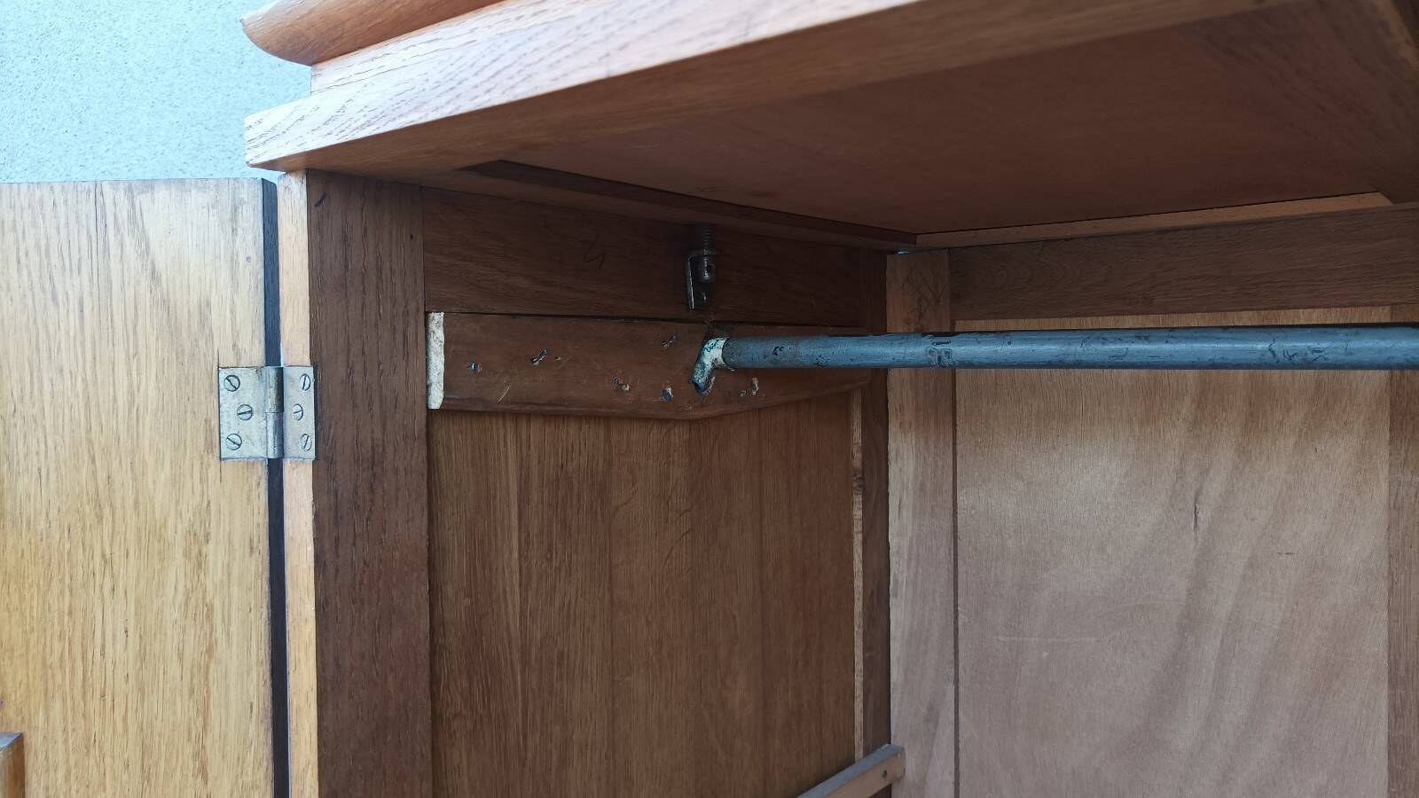 Vintage oak wardrobe