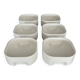 Bowls, ramekins (x6) Square by Makio Hasuike for Revelli, Italy 70's