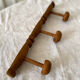 Wooden hook 3 branches